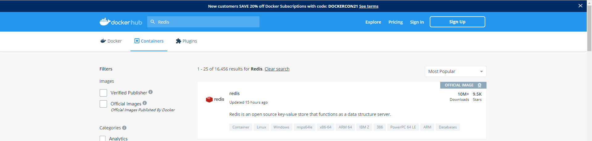 Docker+Redis+SpringBoot接続方法