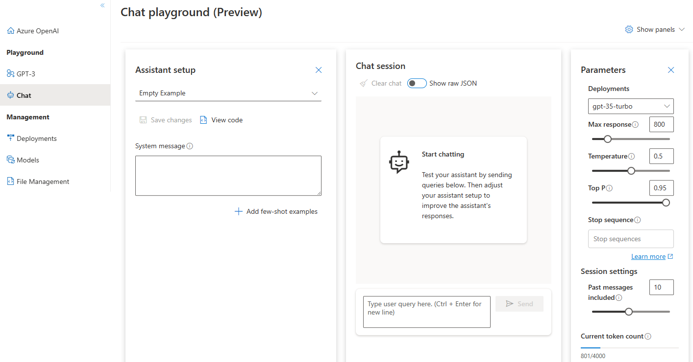 快速入门：开始使用 ChatGPT 和 GPT-4 与 Azure OpenAI Service