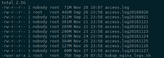 Bagaimana untuk mengkonfigurasi log nginx sandaran dan pemadaman berjadual