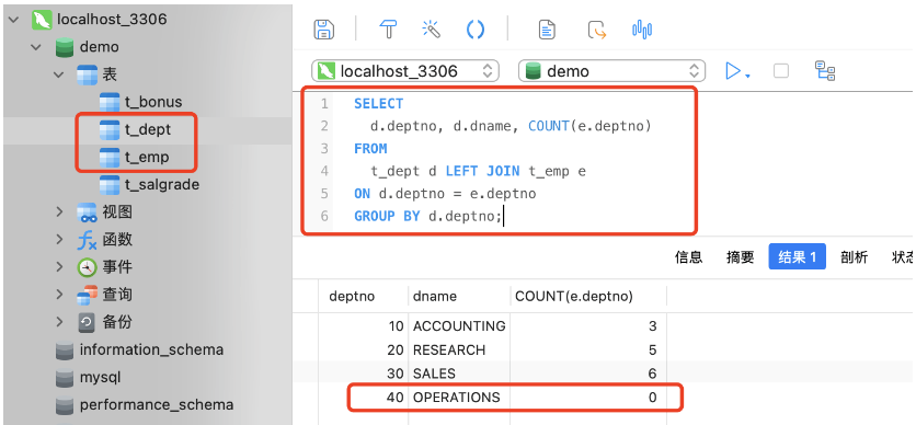 MySQL でデータテーブルの外部結合を使用する方法