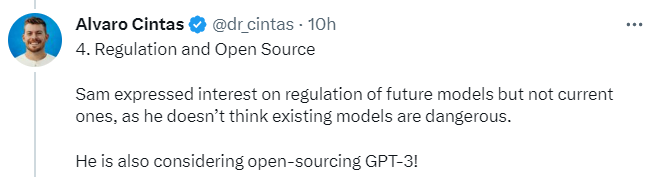 OpenAI创始人Sam Altman最新访谈：GPT-3 或开源，缩放法则加速构建AGI