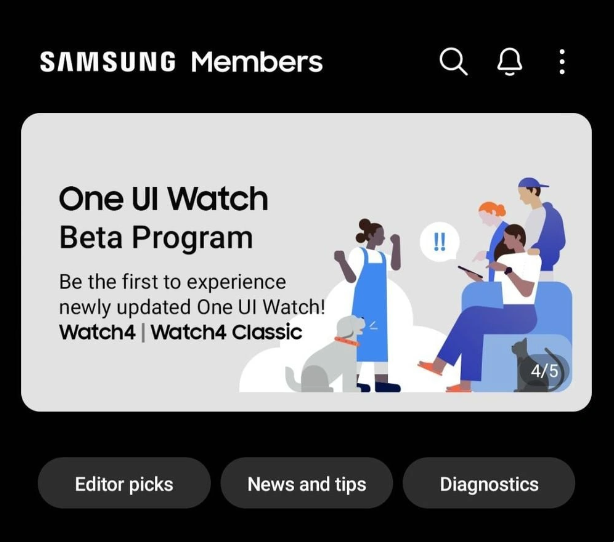 One UI 5 Watch Beta 海外版现已启动，Galaxy Watch 4/5 用户可以尝鲜最新功能