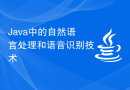 Java 中的自然语言处理和语音识别技术