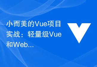 小而美的Vue專案實戰：輕量級Vue與Webpack應用