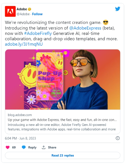 Adobe Express升级：融合多款顶级设计软件技术，助你打造出色内容