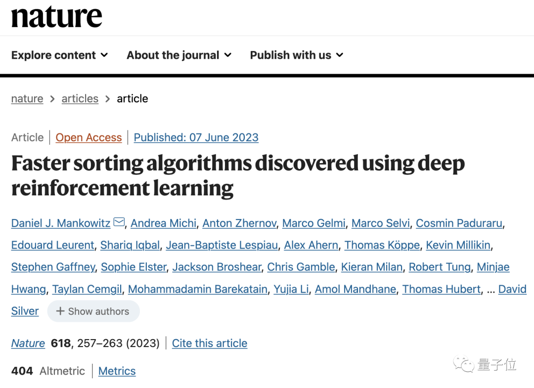 Hasilkan semula keajaiban AlphaGo ketika itu! AI baharu DeepMind menemui algoritma pengisihan kelajuan 70%, dan perpustakaan C++ yang belum dikemas kini dalam sepuluh tahun telah dikemas kini