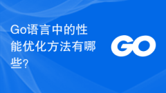 What are the performance optimization methods in Go language?