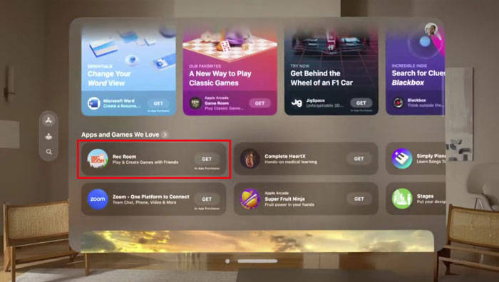 Rec Room将支持Apple Vision Pro，提供完整VR版本