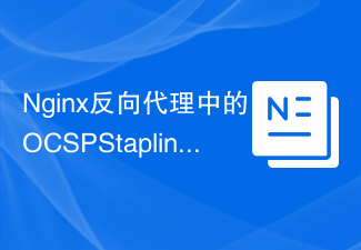 Pengoptimuman Stapling OCSP dalam proksi terbalik Nginx