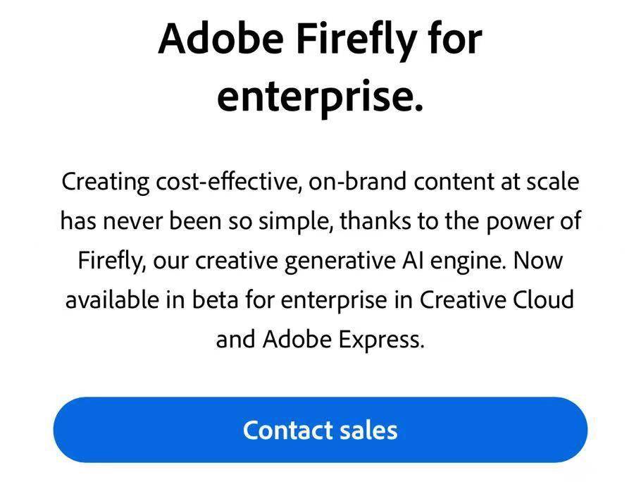 Alat AI generatif Adobe Firefly melancarkan versi perusahaan, membolehkan syarikat besar melatih model AI eksklusif |