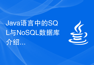 Introduction aux bases de données SQL et NoSQL en langage Java