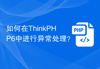 How to do exception handling in ThinkPHP6?