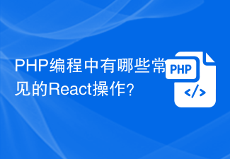 PHP编程中有哪些常见的React操作？