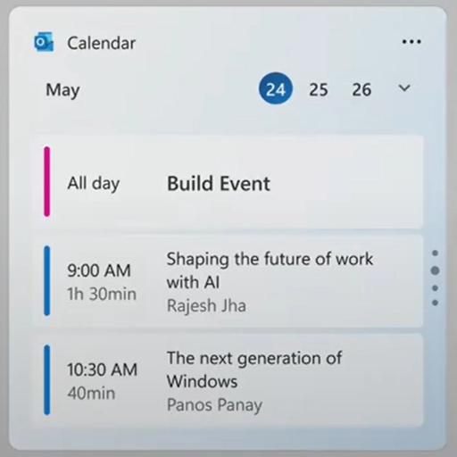 Microsoft calendar widget reveals clues about next-generation Windows 12 operating system