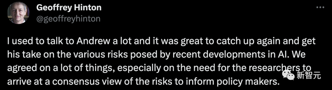 The latest conversation between Ng Enda and Hinton! AI is not a random parrot, consensus trumps everything, LeCun agrees with both hands