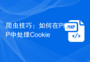 爬虫技巧：如何在 PHP 中处理 Cookie