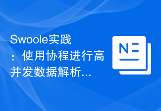 Swoole 실습: 동시성 높은 데이터 구문 분석을 위해 코루틴 사용