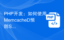 PHP开发：如何使用 MemcacheD 预防 SQL 注入