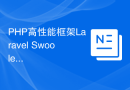 PHP高性能框架Laravel + Swoole异步服务器的完美结合