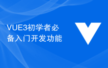 VUE3初学者必备入门开发功能