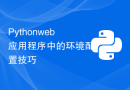 Python web应用程序中的环境配置技巧