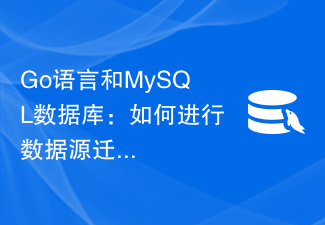 Go语言和MySQL数据库：如何进行数据源迁移处理？