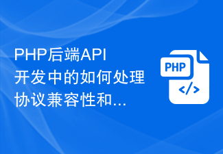 PHP バックエンド API 開発におけるプロトコルの互換性とタイミング データ管理に対処する方法