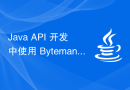 Java API 开发中使用 Byteman 进行动态代码注入