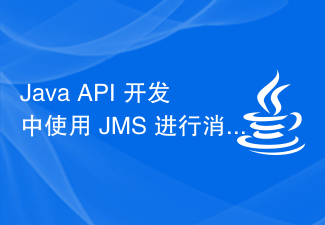 Java API 开发中使用 JMS 进行消息队列处理