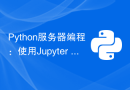 Python服务器编程：使用Jupyter Notebook构建Web应用