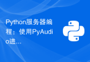 Python服务器编程：使用PyAudio进行音频处理