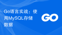 Go语言实战：使用MySQL存储数据