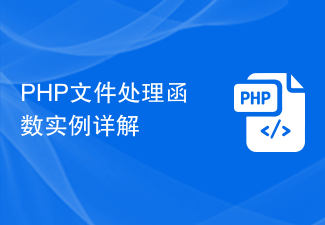 Explication détaillée des exemples de fonctions de traitement de fichiers PHP