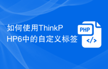 如何使用ThinkPHP6中的自定义标签