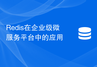 Redis在企業級微服務平台的應用