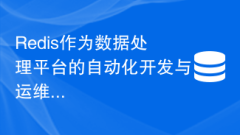Redis作為資料處理平臺的自動化開發(fā)與維運(yùn)管理