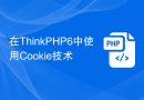 在ThinkPHP6中使用Cookie技术