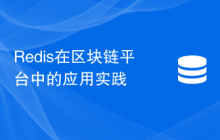 Redis在区块链平台中的应用实践