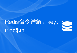 Redis命令详解：key，string和hash