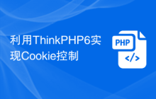利用ThinkPHP6实现Cookie控制