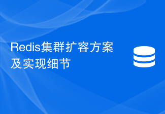 Redis 클러스터 확장 계획 및 구현 세부 사항