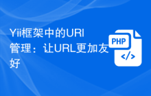 Yii框架中的URl管理：让URL更加友好