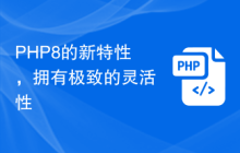 PHP8的新特性,拥有极致的灵活性