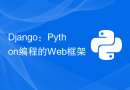 Django：Python编程的Web框架