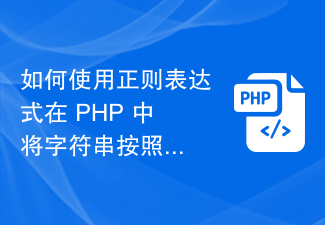 Cara menggunakan ungkapan biasa untuk memisahkan rentetan mengikut panjang yang ditentukan dalam PHP