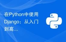 在Python中使用Django：从入门到高级编程