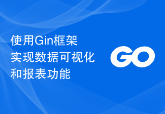 使用Gin框架实现数据可视化和报表功能