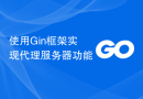 使用Gin框架实现代理服务器功能