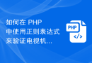 如何在 PHP 中使用正则表达式来验证电视机型号格式