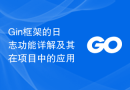 Gin框架的日志功能详解及其在项目中的应用